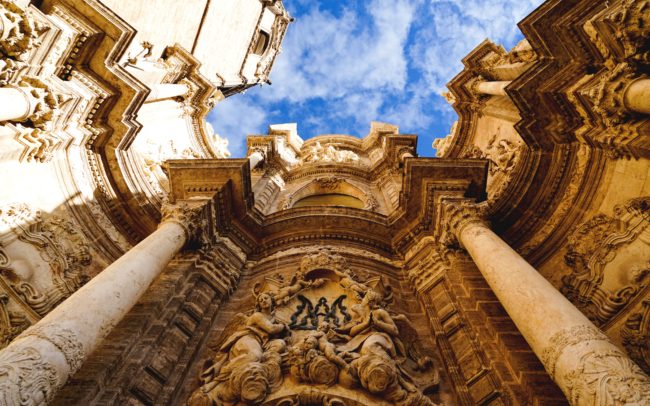 Barroc entrace of Valencia Cathetral
