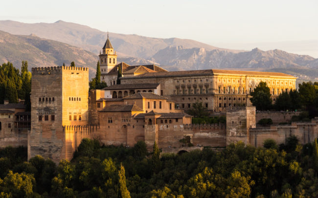 Alhambra at sunset at Flickr