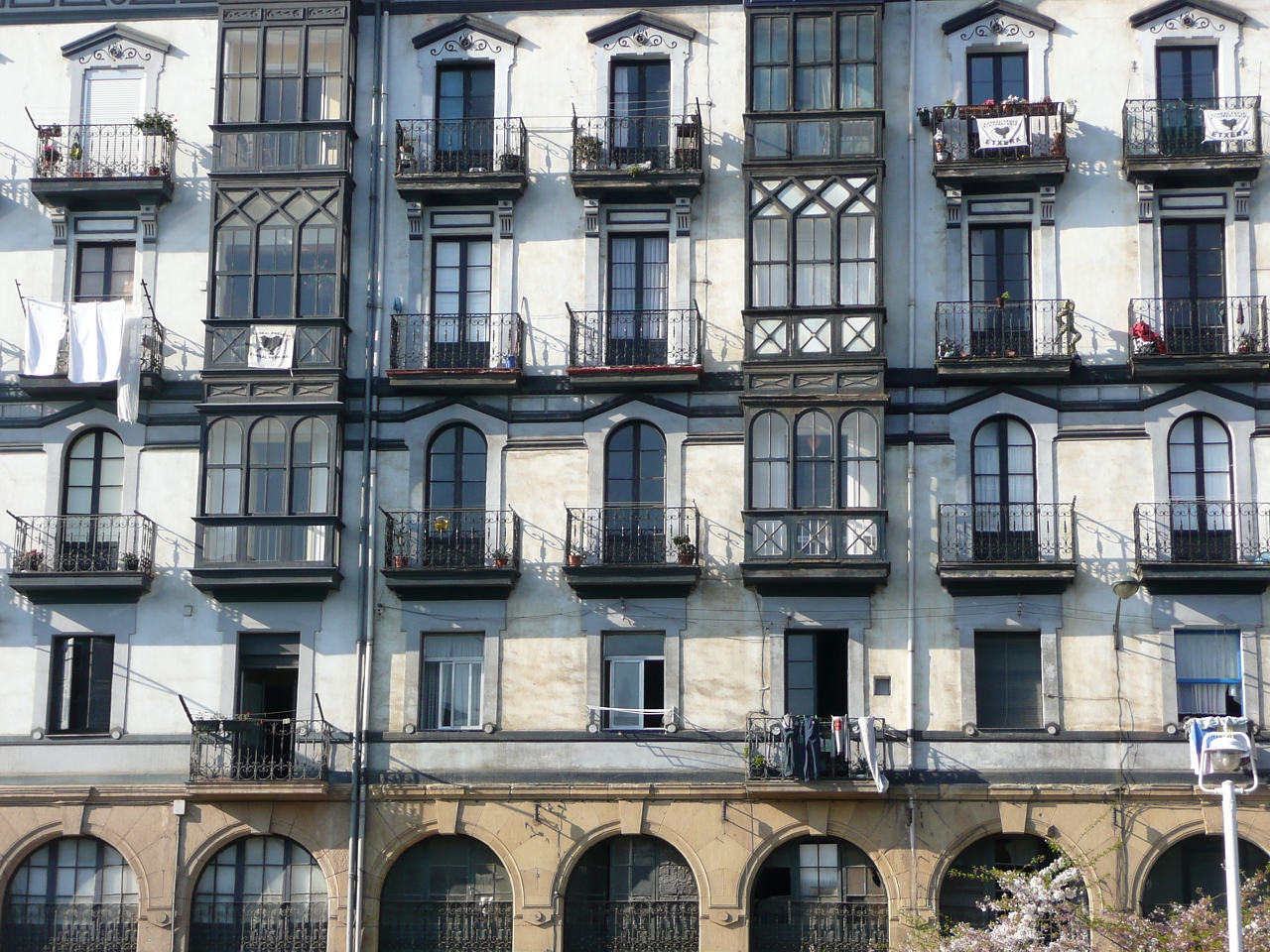 Bilbao, balconies at Flickr