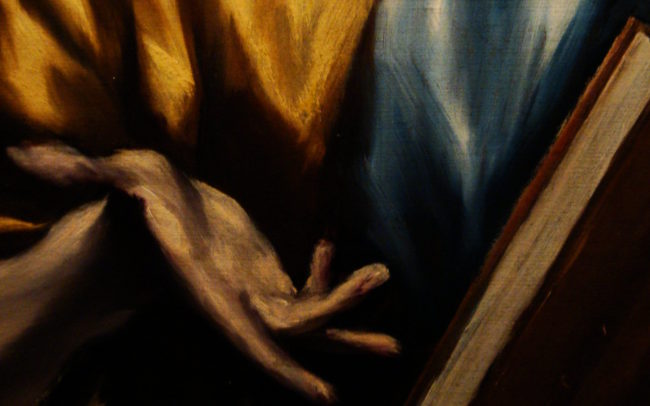 El Greco painting, detail, at Flickr