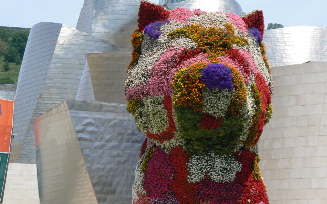 Guggenheim Museum and Puppy at Flickr